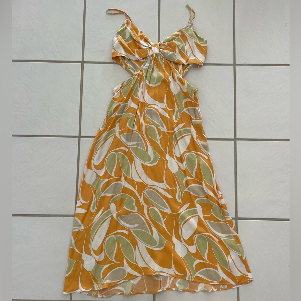 Silk Anthropologie midi dress